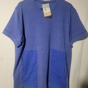 Nike Yoga Mens Dri-FIT Size Medium Short Sleeve Top DH1927-499 Mens